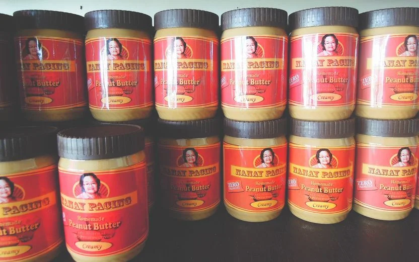 Pasalubong peanut butter from Nanay Pacing in Baler