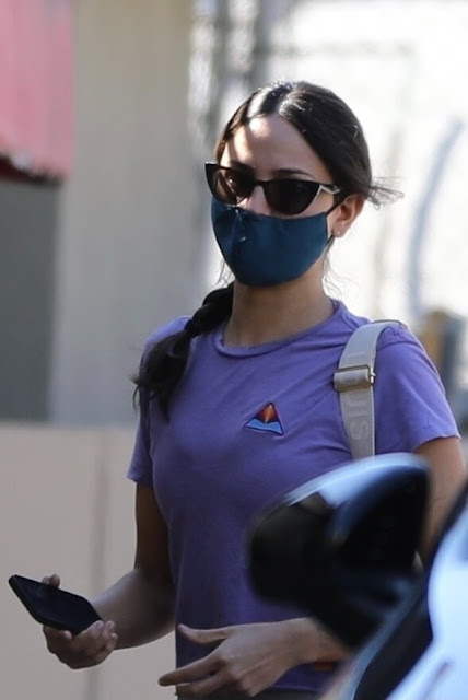 Eiza Gonzalez was spotted leaving a gym in Los Angeles