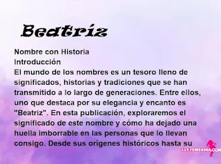 significado del nombre Beatríz