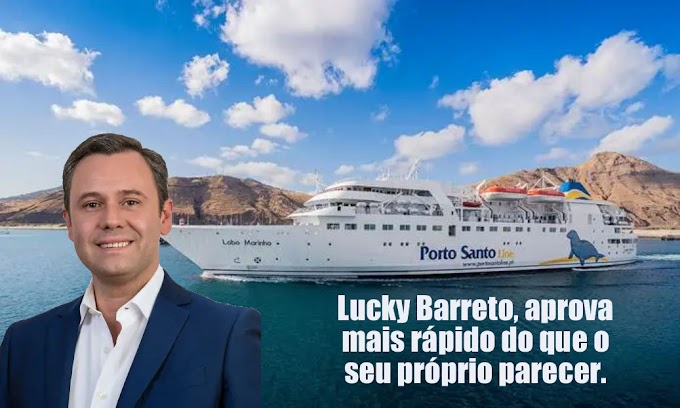 Ferry Madeira - Porto Santo: o Lucky Barreto é um artista !!!