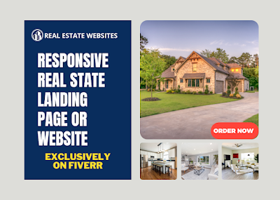 I will create responsive real estate landing page or website