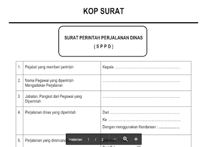 Contoh Surat Tugas Perjalanan Dinas Pendidikan - Galeri Guru