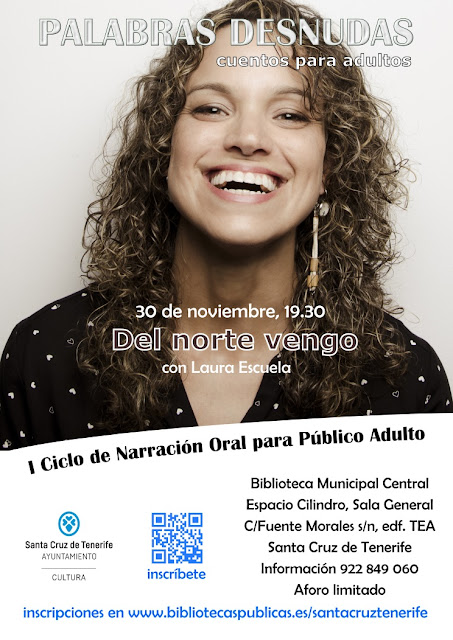 Laura Escuela nos deleitará con su espectáculo "Del norte vengo". Será el próximo 30 de noviembre a las 19:30h en el Cilindro del TEA