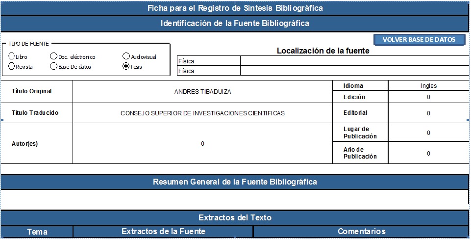 Recuperacion De Informacion En Internet Ficha Para El Registro