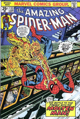 Amazing Spider-Man #133, the Molten Man returns