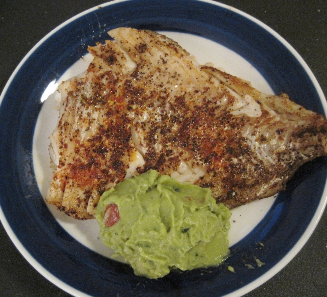 Spicy Seasoned Haddock Fillets Topped with Guacamole (Keto ...