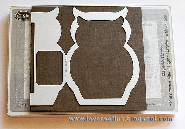 Layers of ink - Owl Fold-a-Long Card Tutorial by Anna-Karin with Sizziix.