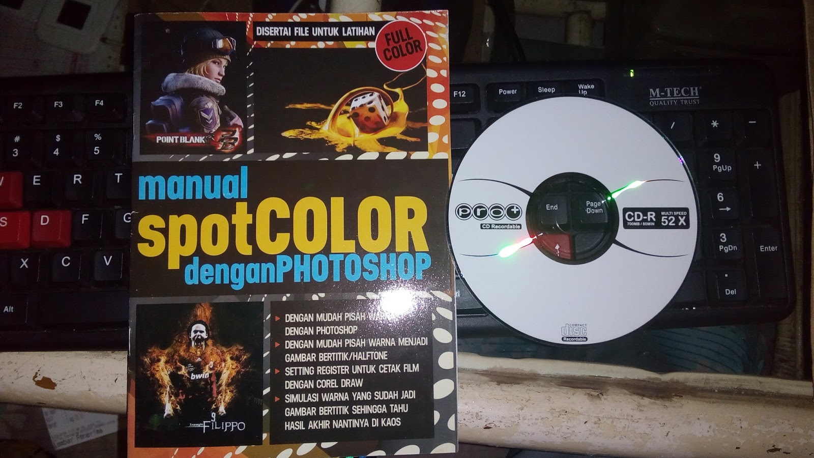 JUAL BUKU SETTING  GAMBAR  SABLON  SPOT COLOR BONUS CD 