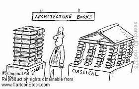 Meme de humor sobre libros de arquitectura