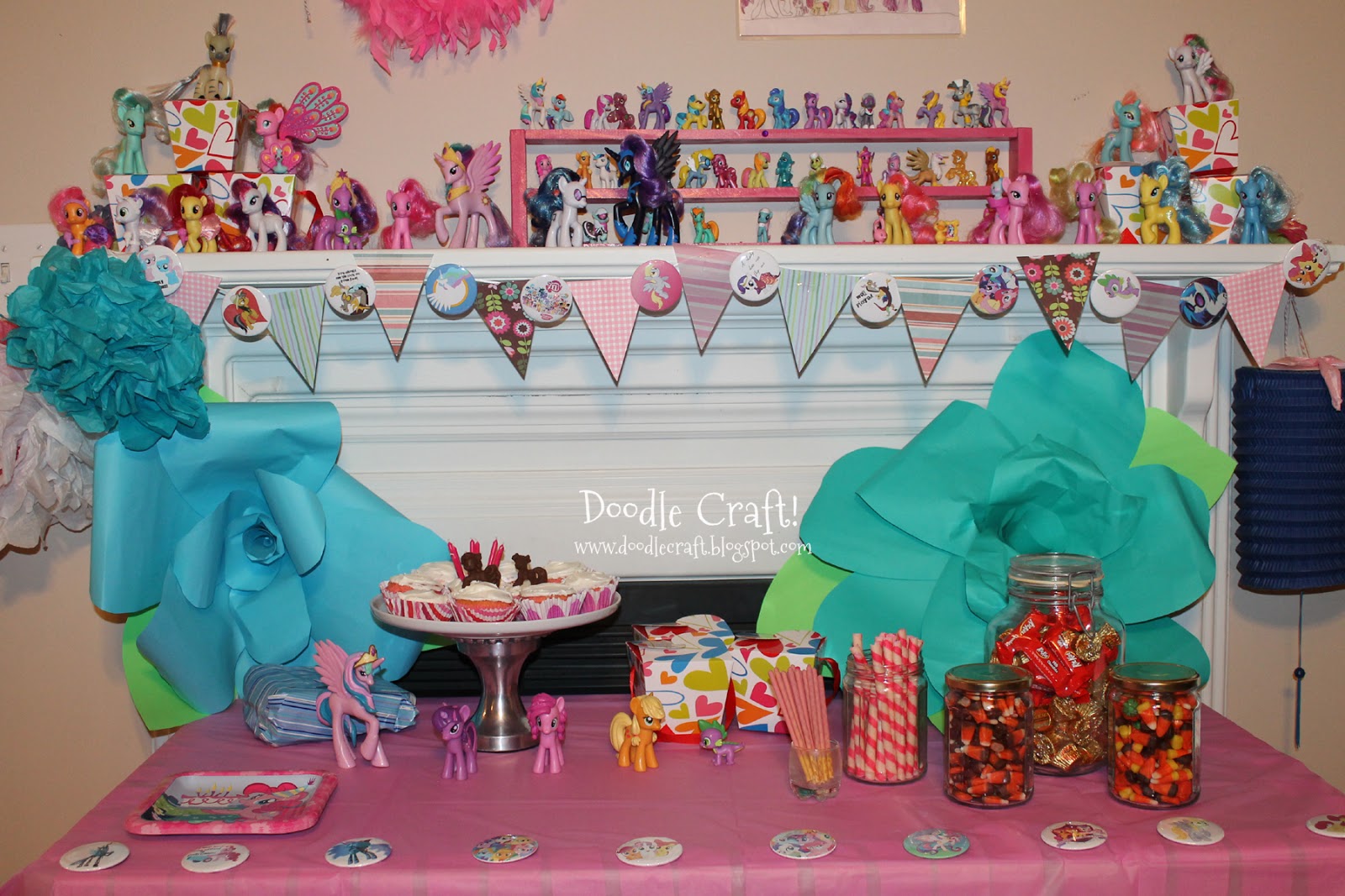 Doodlecraft My Little Pony BUDGET  PARTY  and Chocolates 