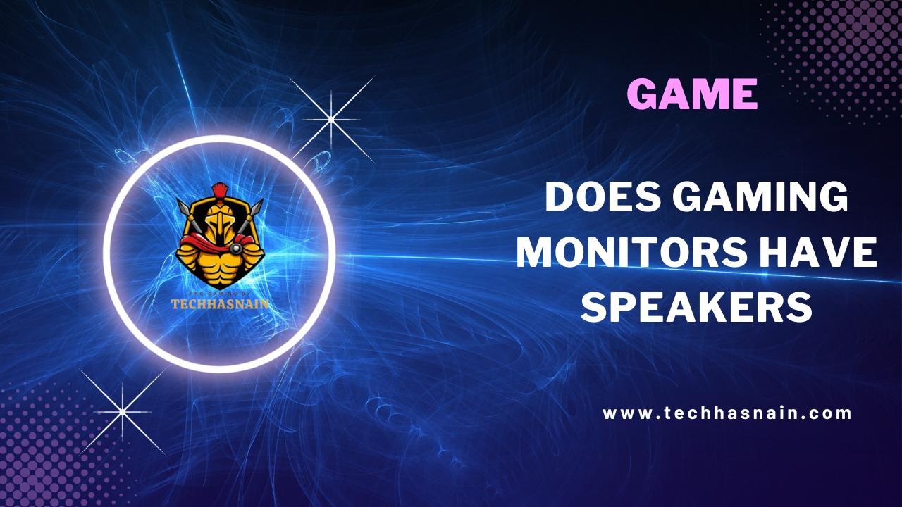 does gaming monitors have speakers