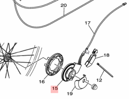 Yamaha City X の改造 スピードセンサー対策