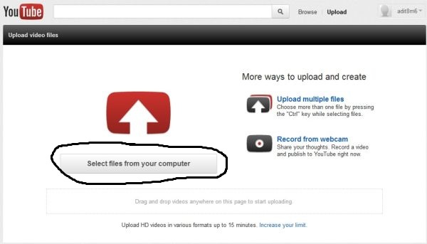 cara upload video ke youtube