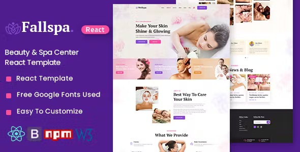 Best Beauty & Spa Center React Template