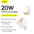 Cốc Sạc Nhanh Baseus GaN3 Fast Charger 1C 20W USB Type C Charger PD, Quick Charge 4.0 QC 3.0