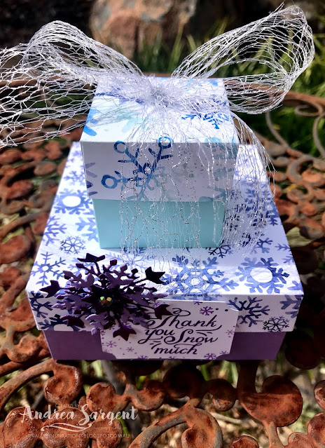 Snowflake Splendor Stampin Up box, Andrea Sargent, Independent Stampin' Up! Demonstrator, Valley Inspirations, Adelaide Foothills, South Australia, Australia