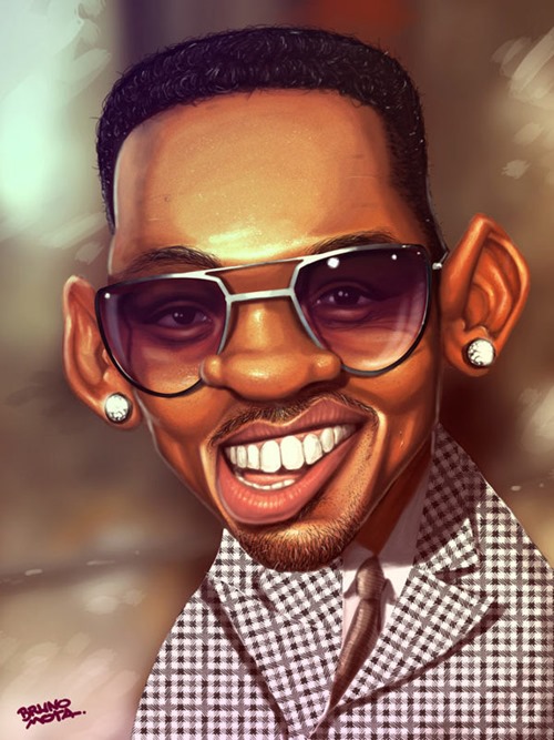 will smith caricature