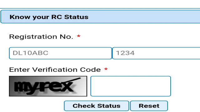 RC Status | vehicle owner details-vehicle registration certificate