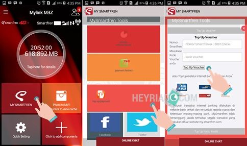 Cara isi kuota andromax m3z m3y m2y