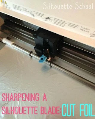 Silhouette, Silhouette blade, sharpening, cut foil, cutting foil