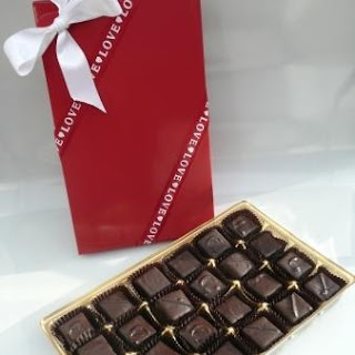chocolate box with valentine card