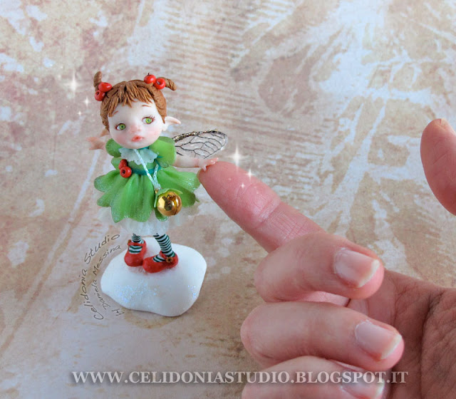 Christmas Time Fairy - Fairy art by Daniela Messina - Celidonia