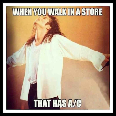 When you walk in a store that has A/C