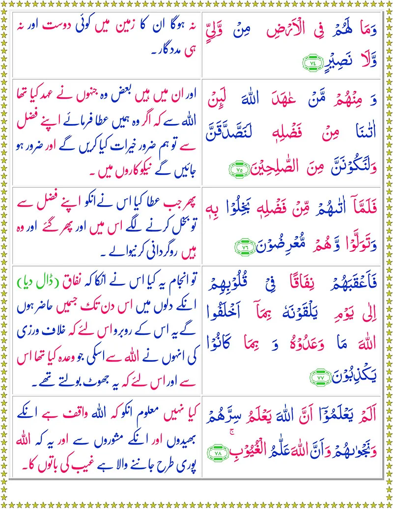 Quran,Surah  At-Taubah with Urdu Translation,Quran with Urdu Translation,