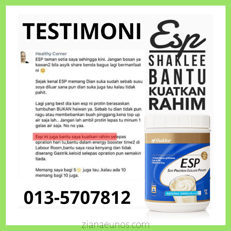 Testimoni ESP Shaklee