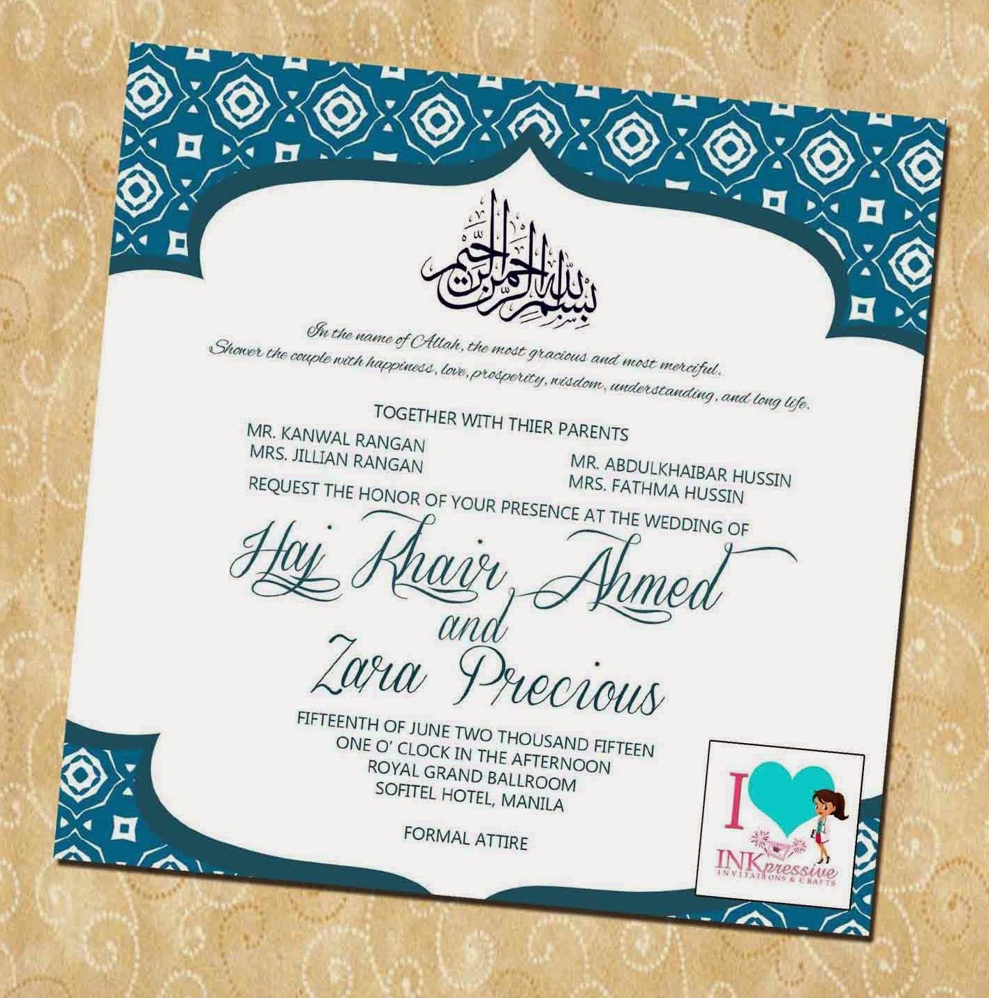 10 Contoh Desain Undangan Pernikahan Islami  dan Modern 