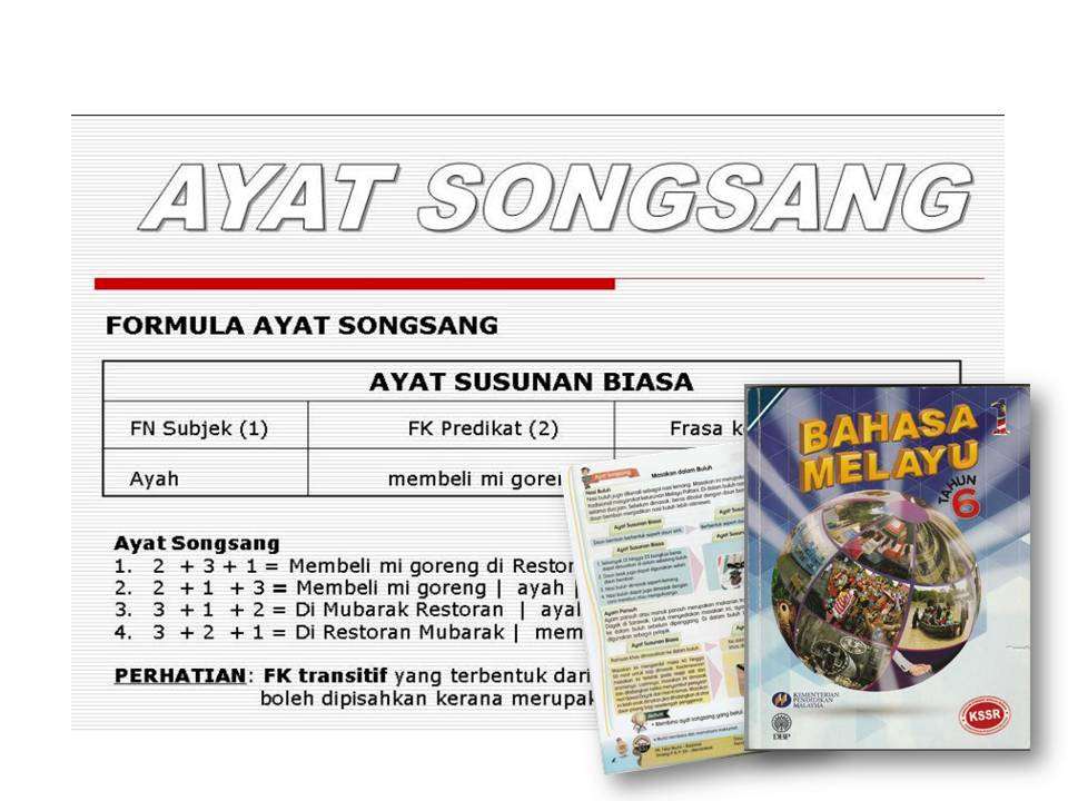 Formula Nota Ayat Songsang Berdasarkan Buku Teks Tahun 6