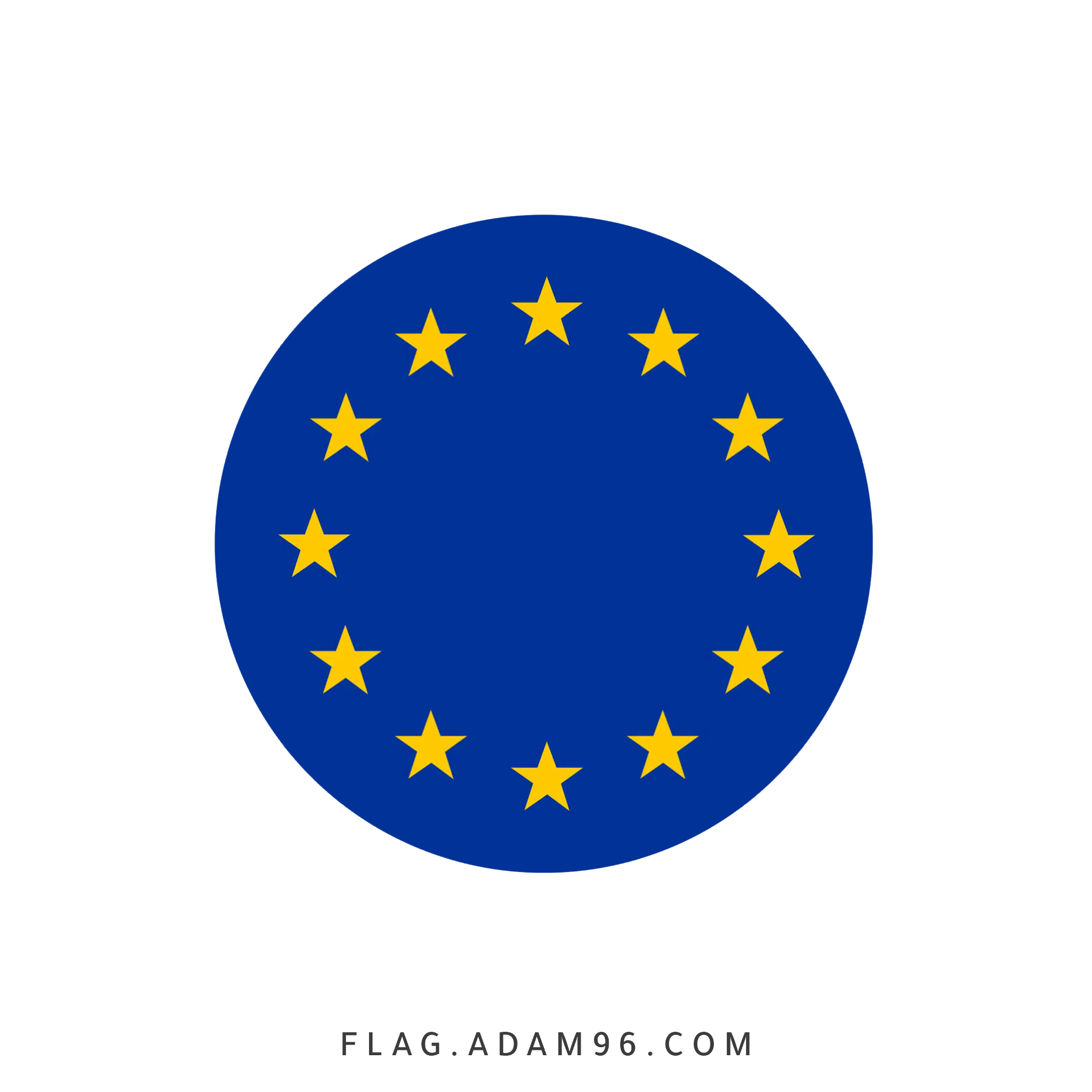 تحميل علم الاتحاد الاوروبي بشكل دائري للتصميم خلفيات علم الاتحاد الاوروبي للتصميم بصيغة PNG