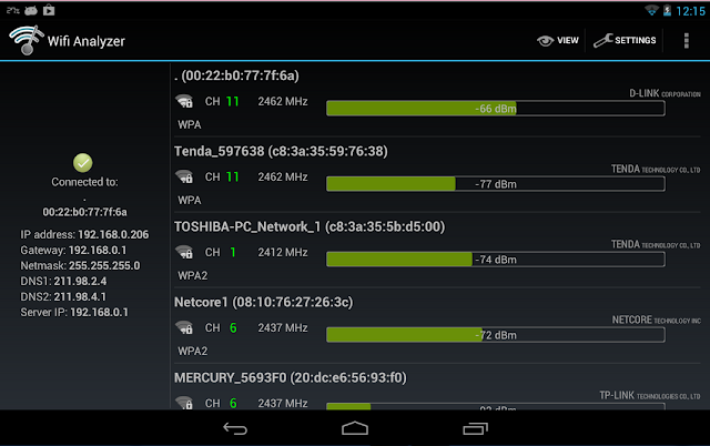 تطبيق Wifi Analyzer للأندرويد لتقوية إشارة الوايفي وإختيار أفضل شبكة للإتصال بها