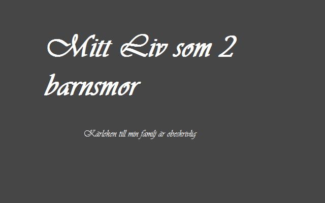 Mitt liv som 2 Barns Mor