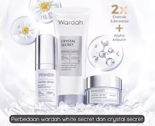 Perbedaan Wardah White Secret dan Crystal Secret