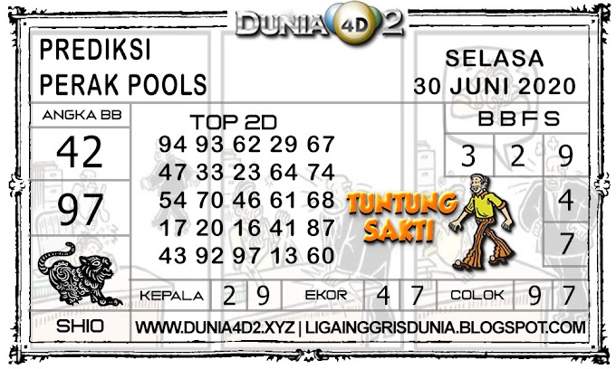 Prediksi Togel PERAK DUNIA4D2 30 JUNI 2020