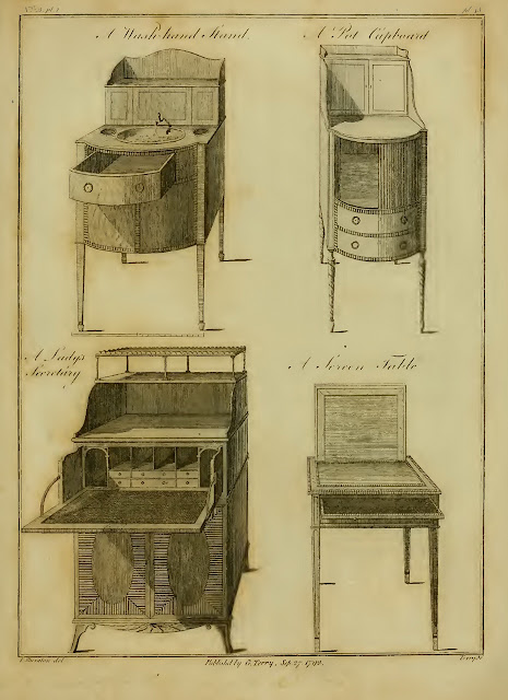Tomass Šeratons. Thomas Sheraton, The Cabinet Maker's and Upholsterer's Drawing