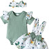 Newborn Baby Girl Clothes Romper Top 