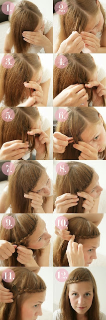 Braided Bangs Tutorial: Cute Braided Hairstyles