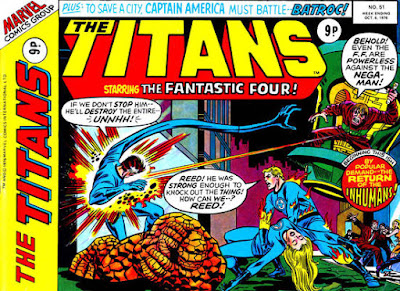 Marvel UK, The Titans #51, Fantastic Four vs the Nega-Man