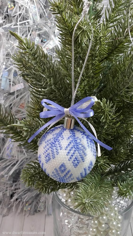 Blue Christmas bauble