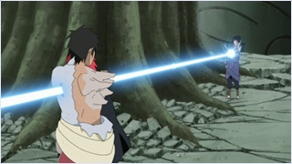 Sasuke vs Danzo.