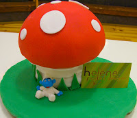 Hélène fondant designer-gâteau champignon-mushroom cake