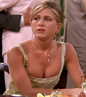 Jennifer Aniston breasts showing low cut dress