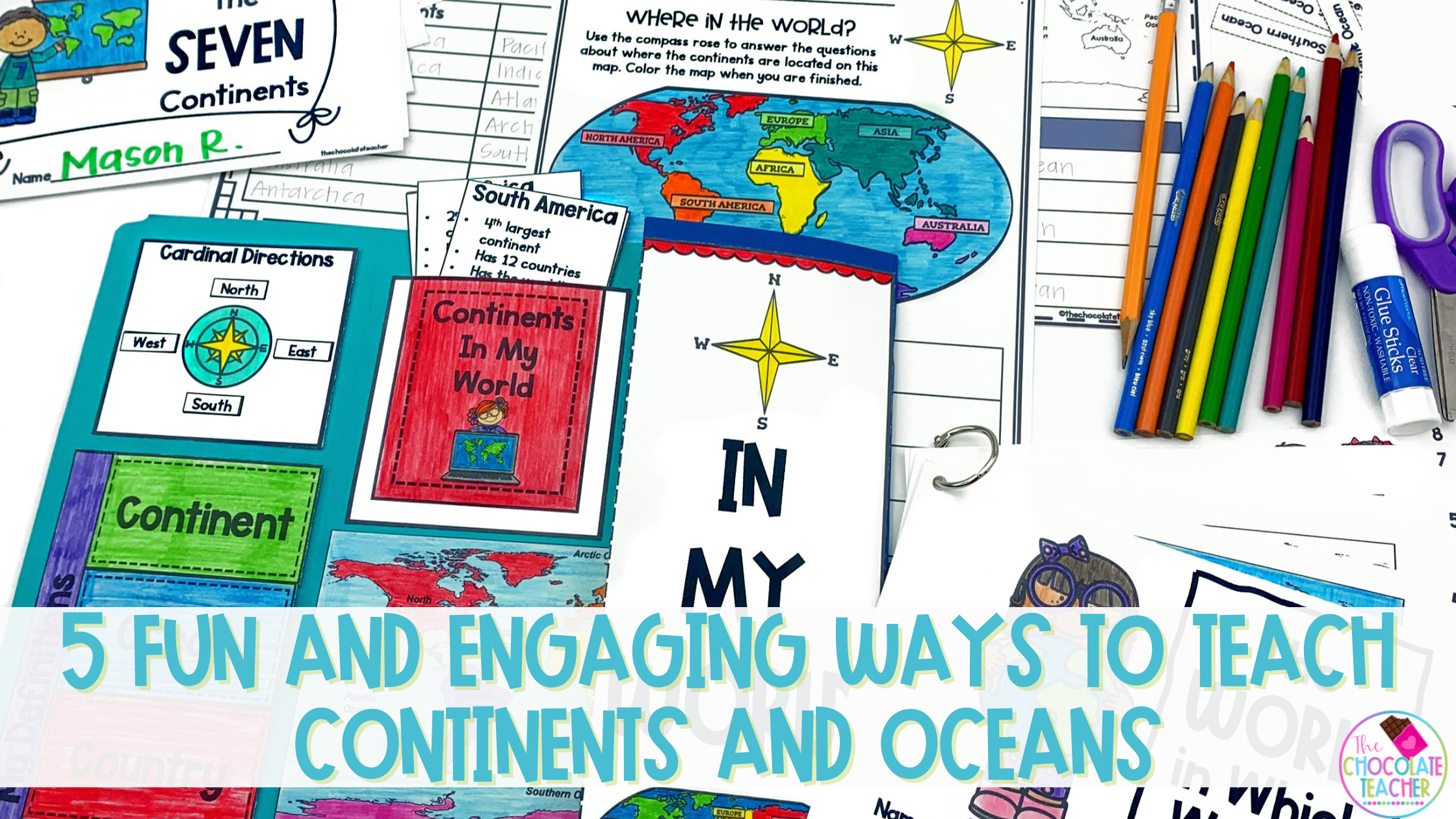 Use these 5 fun ways to teach continents and oceans in your classroom social studies units this year.