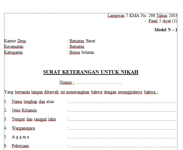 Download Contoh Surat N1 N2 N3 N4 Contoh Surat