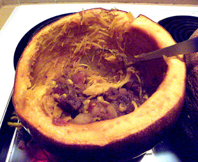 Pumpkin with Just a Little Stew Left