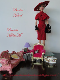 Vestido de Barbie Havai em crochê por Pecunia MM