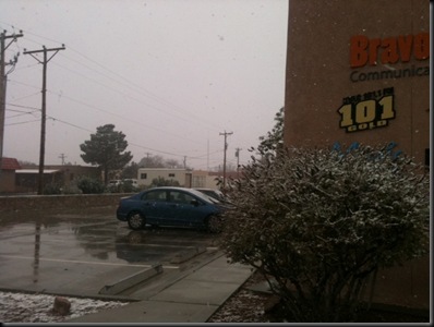 snowy monday