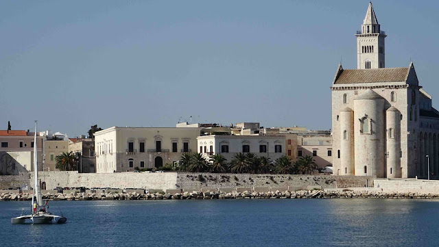 Puglia in September Trani harbour